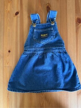 OshKosh B'gosh Dark Blue Denim Overall Dress for Kids